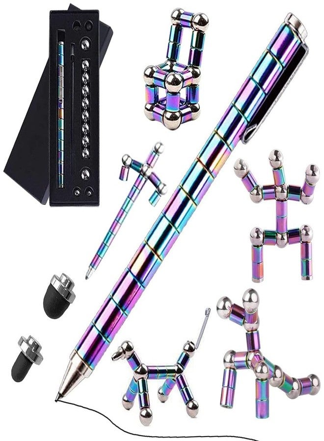 Illuminati store Magnetic Fidget Pen, Stress Relief Decompression Toy for Adults, Multicolour - Image 1